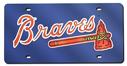 MLB Atlanta Braves (Nave Base) Laser-Cut Auto Tag