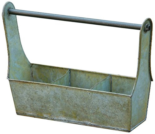 Your Hearts Delight Grungy 3-Section Tool Box, 13-1/2 by 4 by 9-1/2-Inch, Green Your Hearts Delight Grungy 3-Section Tool Box, 13-1/2 by 4 by 9-1/2-Inch, Green
