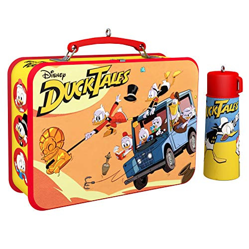 Hallmark Keepsake Christmas 2019 Year Dated Disney DuckTales Lunchbox and Thermos Ornament, Set of 2