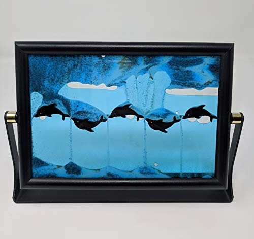 Findlavender Sand Picture Multi Level with Dolphins (Blue)