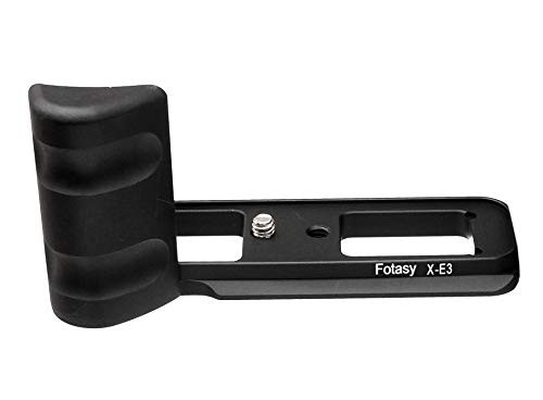 Fotasy Aviation Grade Aluminum Hand Grip for Fuji X-E3, Arca Swiss Type Quick Release Plate Bracket Holder for Fujifilm Fuji X-E3 XE3, Fuji X-E3 Hand Grip, Replaces Fujifilm MHG-XE3 Hand Grip