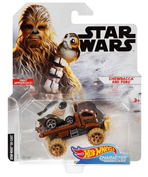 Hot Wheels Chewbacca with PORG Vehicle