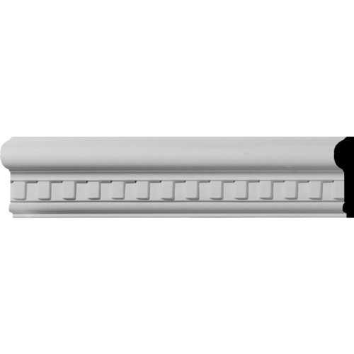 2 1/2" H x 1 1/8" P x 94 1/2" L Swindon Dentil Chair Rail