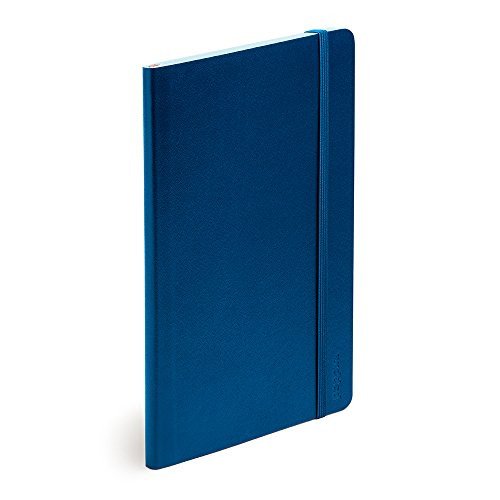 Poppin Navy Medium Soft Cover Notebook, 5 x 8.25 inches