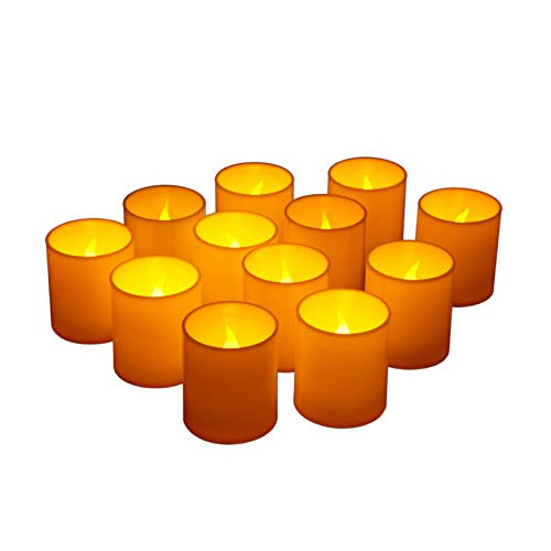 Furora LIGHTING Flameless LED Votives Candles Battery Operated Candles with Realistic Flickering Flame - Pack of 24