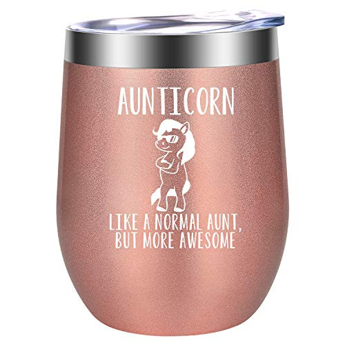 Aunt Gifts from Niece, Nephew - Aunticorn Mug, Aunt Unicorn Gifts for Aunts - Best Aunt Ever Gifts for Christmas, Birthday - Aunt Announcement Gifts for Cool, New Aunt - LEADO Aunt Mug Wine Tumbler Aunt Gifts from Niece, Nephew - Aunticorn Mug, Aunt Unicorn Gifts for Aunts - Best Aunt Ever Gifts for Christmas, Birthday - Aunt Announcement Gifts for Cool, New Aunt - LEADO Aunt Mug Wine Tumbler