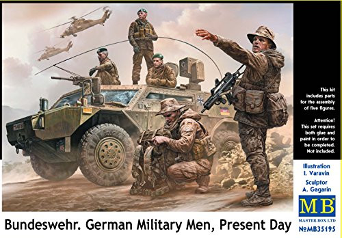 PLASTIC BUNDESWEHR GERMAN MILITARY MEN, PRESENT DAY 1/35 MASTER BOX 35195 + Gift