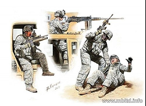 1/35 Master Box Man Down! US Modern Army, Middle East, Present Day