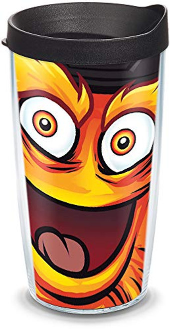 Tervis 1322365 NHL Philadelphia Flyers Gritty Insulated Travel Tumbler with Wrap and Black Lid, 16oz - Tritan, Clear Tervis 1322365 NHL Philadelphia Flyers Gritty Insulated Travel Tumbler with Wrap and Black Lid, 16oz - Tritan, Clear