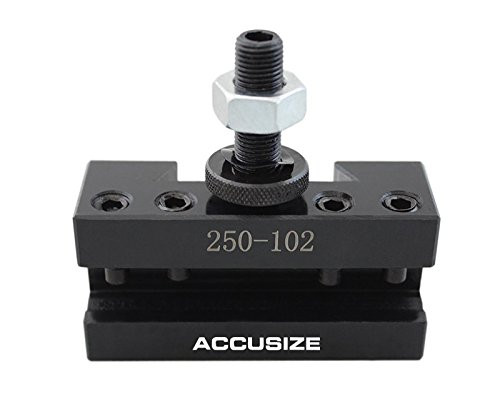 Accusize Industrial Tools Style Axa Boring, Turning and Facing Quick Change Tool Post Holder for 1/2'' Turning Tools, Style 2, 0250-0102