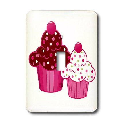 3dRose lsp_35915_1 Pair of Cupcakes Single Toggle Switch