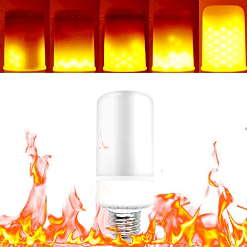 LED Flame Effect Light Bulb, E26 LED Flickering Flame Light Bulbs, 105pcs 2835 LED Beads Simulated Decorative Light Atmosphere Lighting Vintage Flaming Light Bulb for Bar/Festival Decoration(Fire up) LED Flame Effect Light Bulb, E26 LED Flickering Flame Light Bulbs, 105pcs 2835 LED Beads Simulated Decorative Light Atmosphere Lighting Vintage Flaming Light Bulb for Bar/Festival Decoration(Fire up)