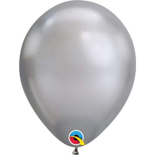 Qualatex Latex Balloon 058276 Chrome-Silver, 11"