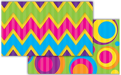 Teacher Created Resources   Sassy Bubbles & Chevrons Double-Sided Border