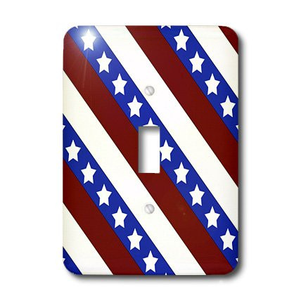 3dRose LLC lsp_21613_1 Stars and Stripes Use Patriotic Single Toggle Switch