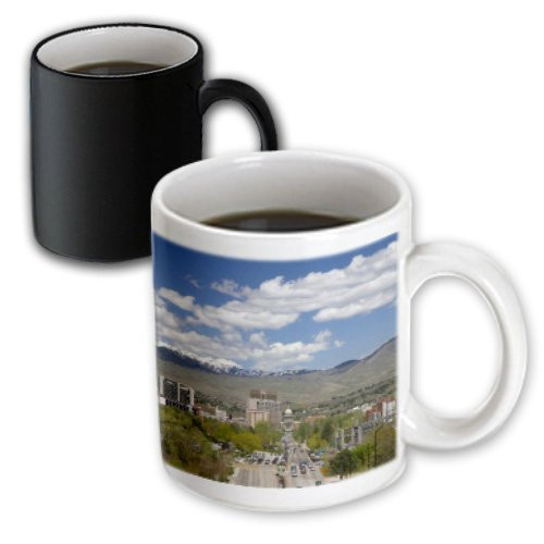 3dRose Cityscape of Boise, Idaho, David R. Frazier, Magic Transforming Mug, 11-Oz