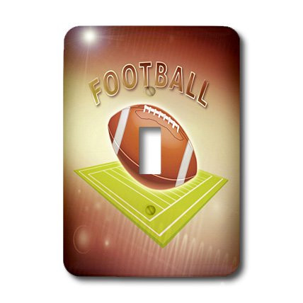 3dRose LLC lsp_21981_1 Football - Single Toggle Switch