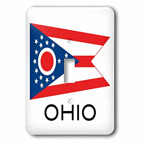 3dRose lsp_107385_1 Ohio State Flag Single Toggle Switch