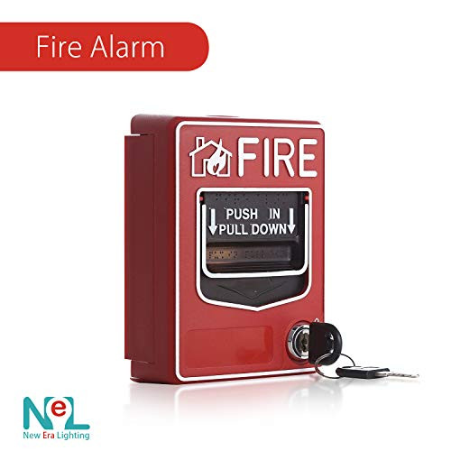 [1 Pack] Fire Alarm Conventional Dual Action Manual Call Point Wired Emergency Pull Station
