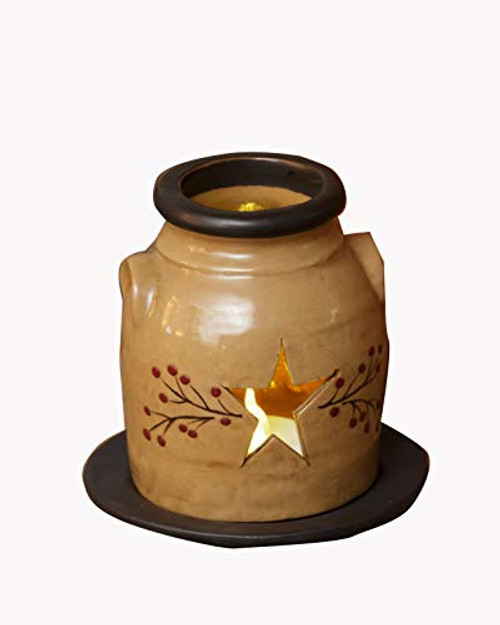 Your Heart's Delight Your Primitive Star Small Candle Holder, Multi Your Heart's Delight Your Primitive Star Small Candle Holder, Multi