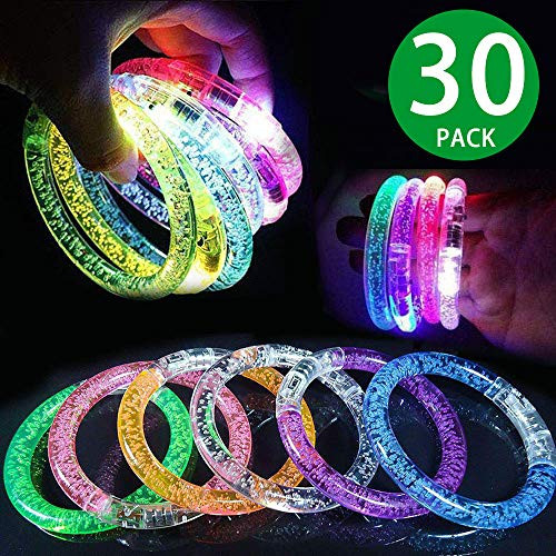 Infinity 6 30 Pack Glow Bracelets,6 Color LED Bracelets for Kids and Adults in The Dark Party Favors, LED Bracelets Light Up Party Favors Glow Toys Supplies for Halloween, Thanksgiving Party Infinity 6 30 Pack Glow Bracelets,6 Color LED Bracelets for Kids and Adults in The Dark Party Favors, LED Bracelets Light Up Party Favors Glow Toys Supplies for Halloween, Thanksgiving Party