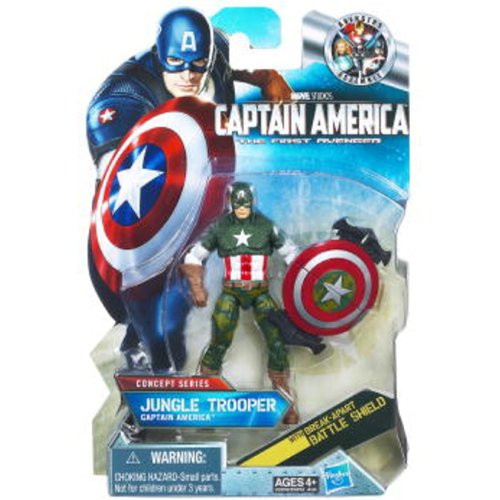 Captain America Movie 4 Inch Series 3 Action Figure #13 Jungle Trooper Captain America Captain America Movie 4 Inch Series 3 Action Figure #13 Jungle Trooper Captain America