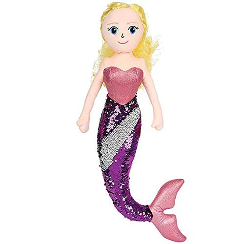 Adventure Planet Reversible Mermaid Sequins Flip Sequin Mermaids Dolls (Blonde Hair, 24")