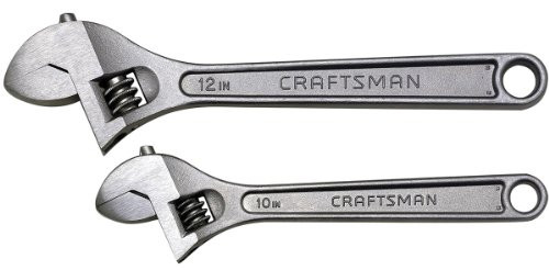 Craftsman 9-44012 Adjustable Wrench Set, 2-Piece