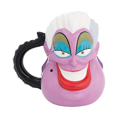 Vandor Disney The Little Mermaid Ursula 16 oz. Premium Sculpted Ceramic Mug