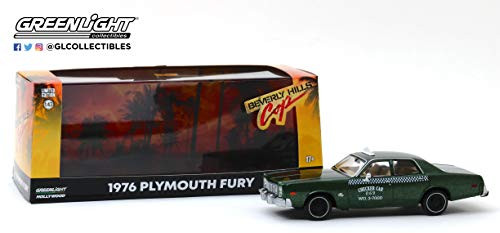 GreenLight 1: 43 Beverly Hills Cop (1984) - 1976 Plymouth Fury Checker Cab 069 Wo. 3-7000 (86566)