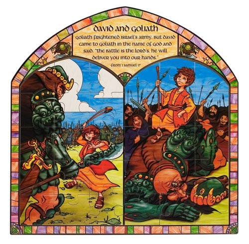 Melissa Doug David Goliath Wooden Jigsaw Puzzle (30 pcs)
