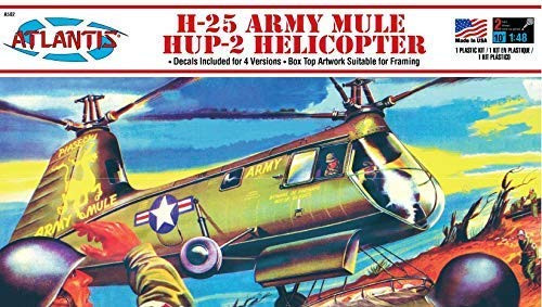 H-25A HUP Army Mule Helicopter Plastic Model Kit 1/48 Atlantis Toy and Hobby H-25A HUP Army Mule Helicopter Plastic Model Kit 1/48 Atlantis Toy and Hobby