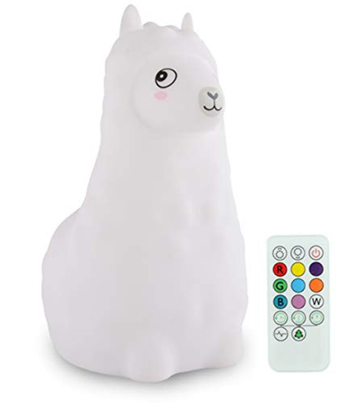 ATOMFIT LED Nursery Night Lights for Kids: Cute Animal Silicone Baby Night Light with Touch Sensor and Remote - Portable and Rechargeable Infant or Toddler Cool Color Changing Bright (Llama) ATOMFIT LED Nursery Night Lights for Kids: Cute Animal Silicone Baby Night Light with Touch Sensor and Remote - Portable and Rechargeable Infant or Toddler Cool Color Changing Bright (Llama)
