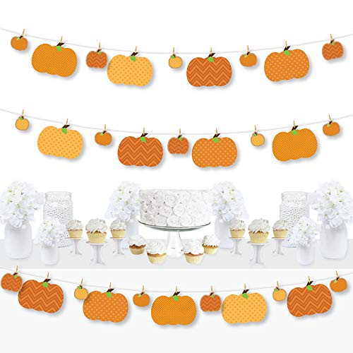 Big Dot of Happiness Pumpkin Patch - Fall and Thanksgiving Party DIY Decorations - Clothespin Garland Banner - 44 Pieces Big Dot of Happiness Pumpkin Patch - Fall and Thanksgiving Party DIY Decorations - Clothespin Garland Banner - 44 Pieces