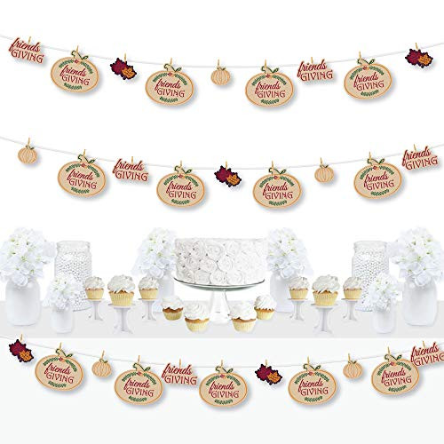 Big Dot of Happiness Friends Thanksgiving Feast - Friendsgiving Party DIY Decorations - Clothespin Garland Banner - 44 Pieces Big Dot of Happiness Friends Thanksgiving Feast - Friendsgiving Party DIY Decorations - Clothespin Garland Banner - 44 Pieces