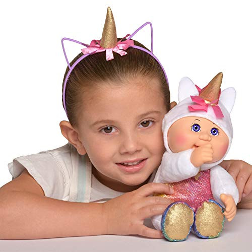 Cabbage Patch Kids CPK & Me 9" Sparkle Unicorn Cutie Doll & Matching Unicorn Headband Accessory