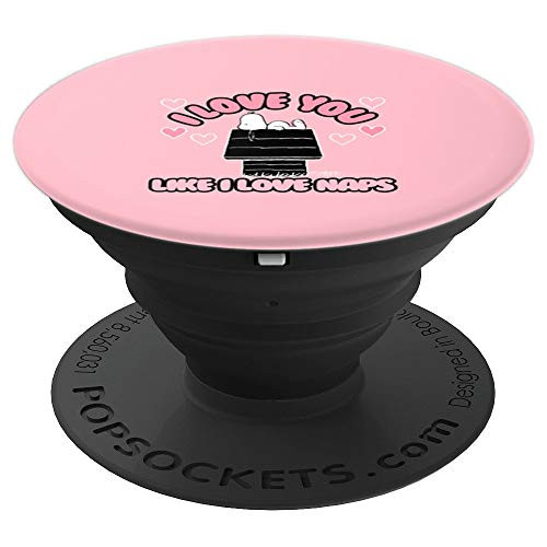 Peanuts Snoopy I Love You Like I Love Naps - PopSockets Grip and Stand for Phones and Tablets