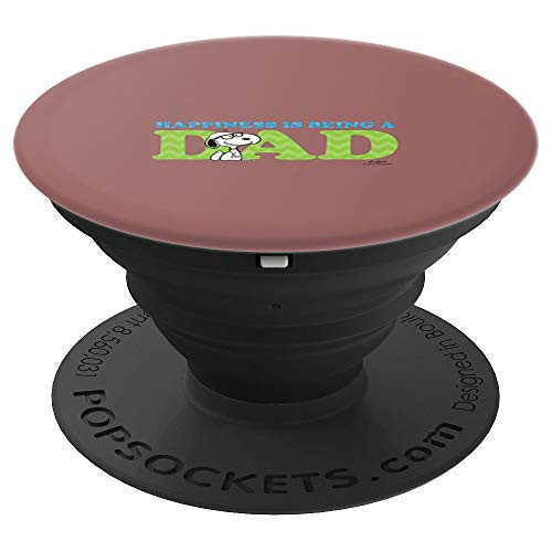 Peanuts Snoopy Happiness is Being a Dad - PopSockets Grip and Stand for Phones and Tablets