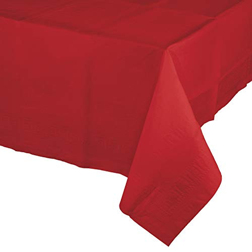 Classic Red Paper Tablecloths, 3 ct