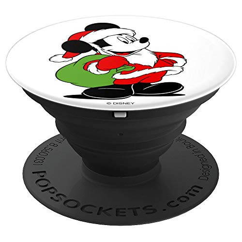 Disney Christmas XMas Santa Mickey PopSockets Grip and Stand for Phones and Tablets