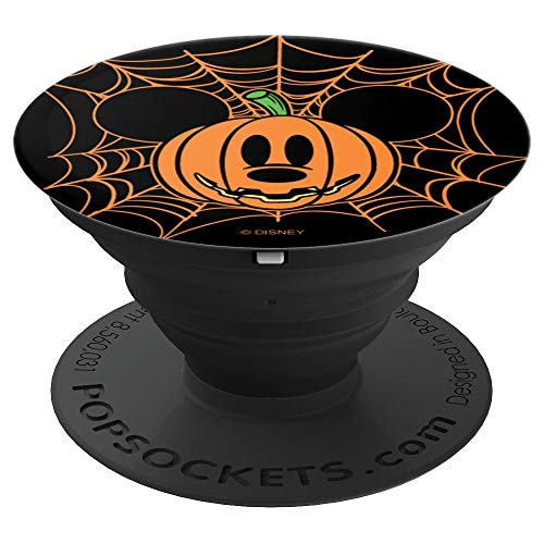 Disney Halloween Mickey Pumpkin Face Spider Web PopSockets Grip and Stand for Phones and Tablets