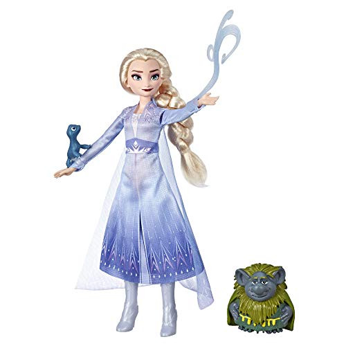 Disney Frozen Elsa Fashion Doll in Travel Outfit Inspired by Frozen 2 with Pabbie & Salamander Figures Disney Frozen Elsa Fashion Doll in Travel Outfit Inspired by Frozen 2 with Pabbie & Salamander Figures