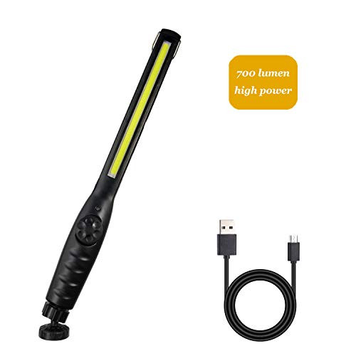 FORWIT COB Work Light, 700 Lumens Rechargeable LED Work Light Portable Magnetic Cordless for Car Repair, Home Use, Workshop, Garage, Emergency