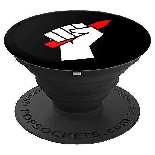 Press Raised Fist Freedom of Speech First Amendment Press - PopSockets Grip and Stand for Phones and Tablets