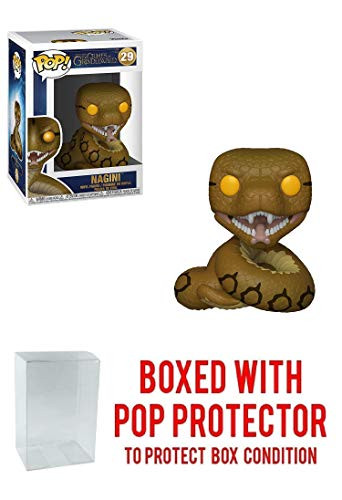 Funko Nagini: Fantastic Beasts - The Crimes of Grindelwald x POP! Vinyl Figure & 1 POP! Compatible PET Plastic Graphical Protector Bundle [#029 / 36150 - B]
