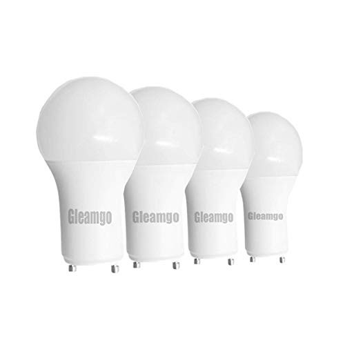 Light Bulb Gu24 A19 Dimmable 75W Equivalent 12W Daylight 5000K E26 Base 1200Lumens for Home 4-Pack by Gleamgo