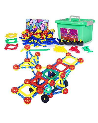 Creative Construction Engineering Builder Kit Games Preschool STEM Educational Set For Boys Age Toy Building Blocks Sets Learning Toys Ball Birthday Gifts For Kids Girls 5 6 7 8 9 10 Years Old