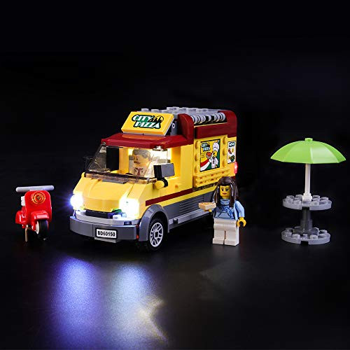 LIGHTAILING Light Set for (City Pizza Van) Building Blocks Model - Led Light kit Compatible with Lego 60150(NOT Included The Model)