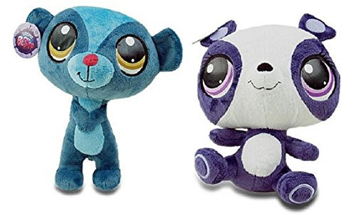 Littlest Pet Shop 9 Inch Plush Pet Figures Sunil Nevla Mongoose/Penny Ling Panda