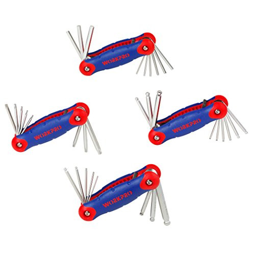 WORKPRO 34-piece Folding Hex Key Wrench Set in Metric/SAE